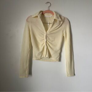 ASTR cream blouse top